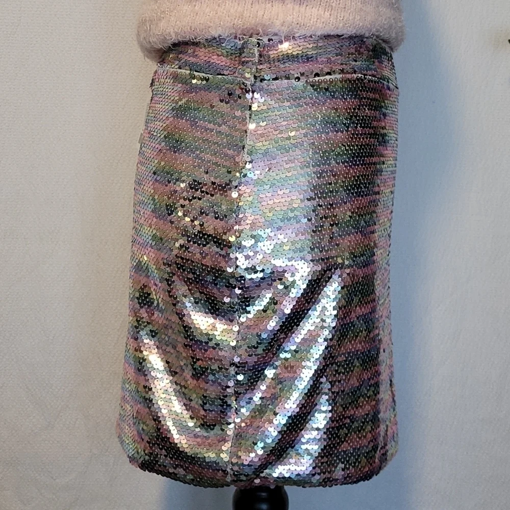 Urban Outfitters rainbow sequint Mini skirt. - Picture 6 of 10